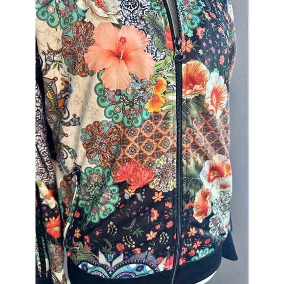 RARE Adidas Womens Farm Floral Firebird Trefoil Track Jacket - Farm Rio Collab - Picture 6 of 10